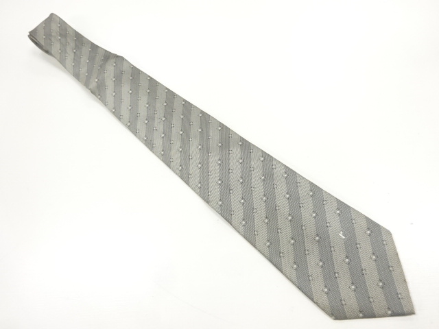 JAPANESE MENS TIE / SILK / DIAGONAL STRIPE
